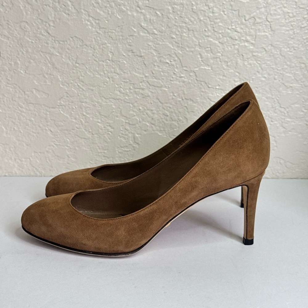 GUCCI Pumps Heel Suede Brown Size EU 35 - Picture 8 of 11